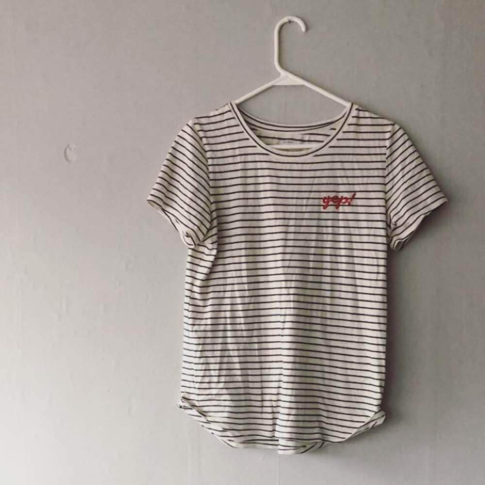 “Yep!” Embroidered Tee